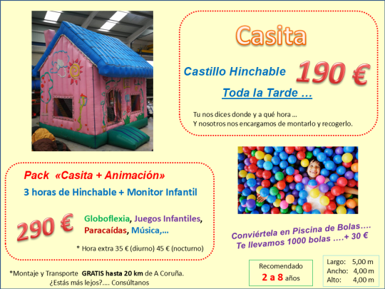 Alquiler Castillo Hinchable Galicia