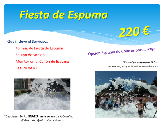 Fiesta Espuma Precio