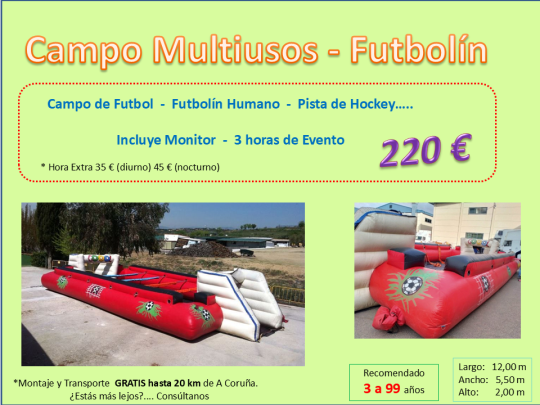 Castillo Hinchable Naron y Ferrol