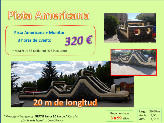 Alquiler Colchoneta Hinchable Oleiros y Arteixo