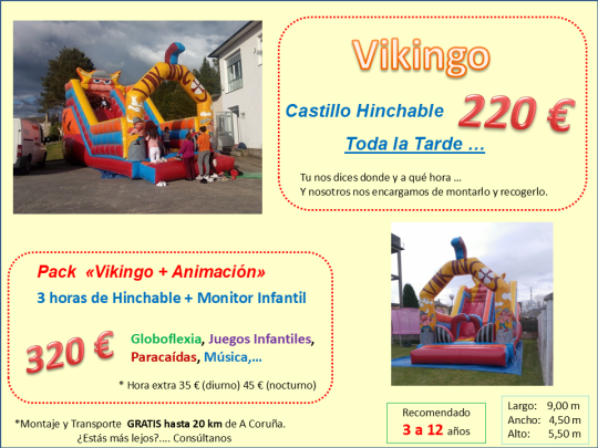 Castillos Hinchables Cambre y Sada
