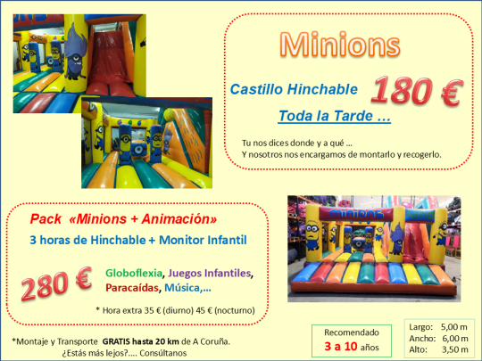 Alquiler Colchoneta Hinchable Bergondo Sada