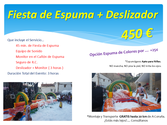 Fiesta Espuma A Coruña