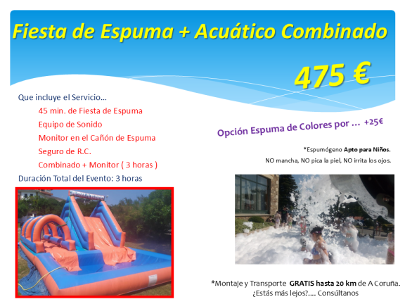 Fiesta Espuma Oleiros y Culleredo